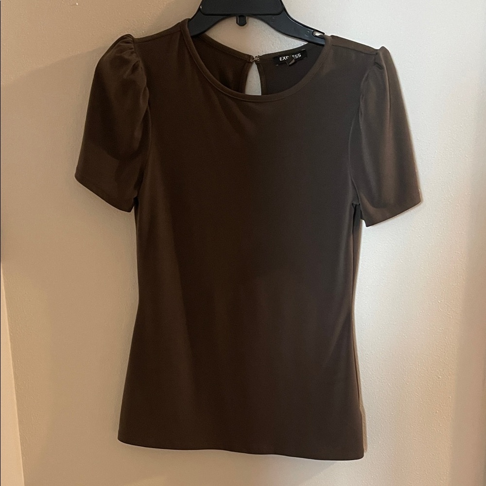 Express Dark Brown Women's Blouse